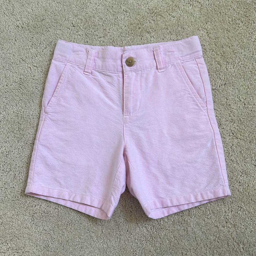 Janie & Jack | boy pink oxford shorts | 4T - Picture 3 of 7